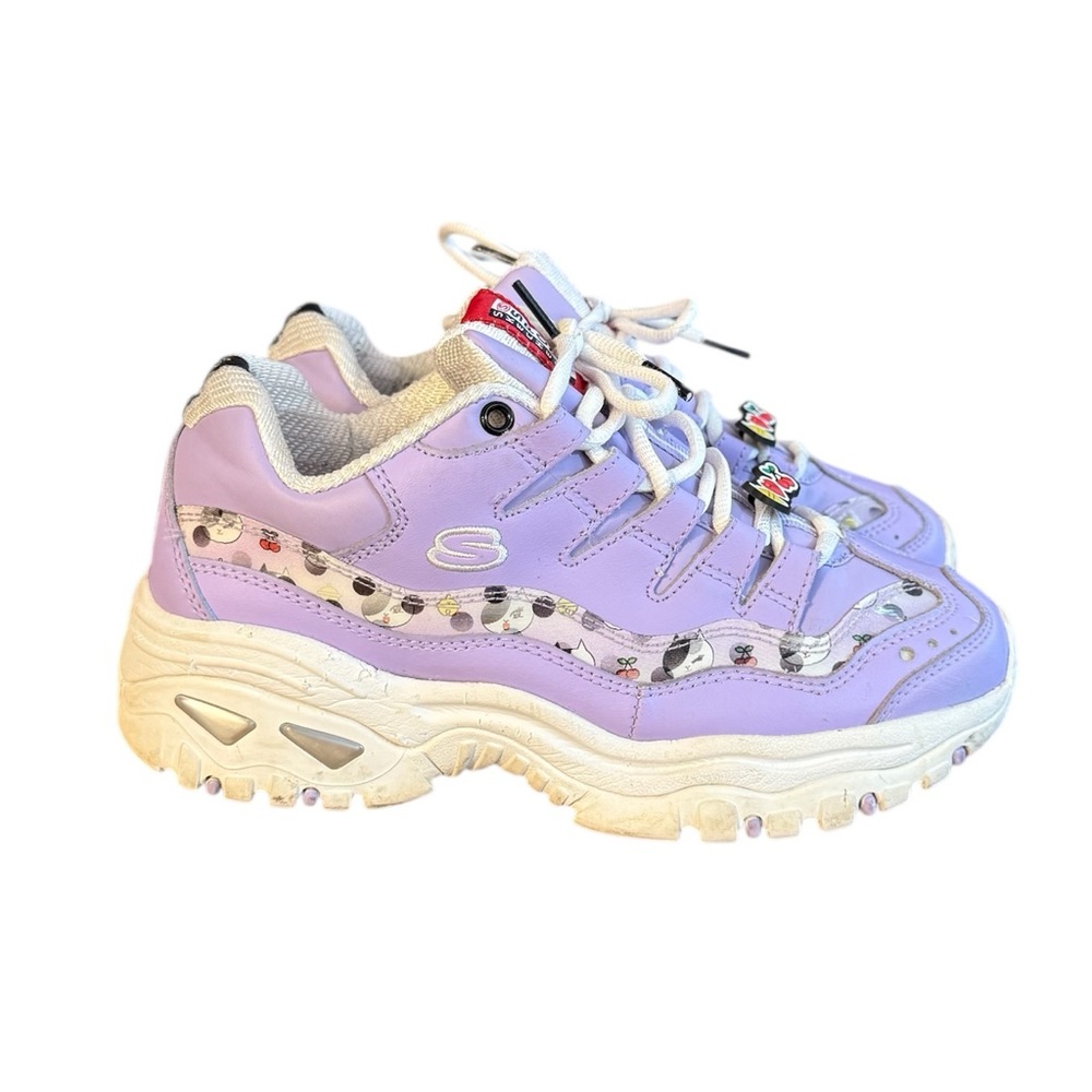 SKECHERS ENERGY ANIMATED LINE FRIENDS PASTEL PURPLE LAVENDER PLATFORM Size 7